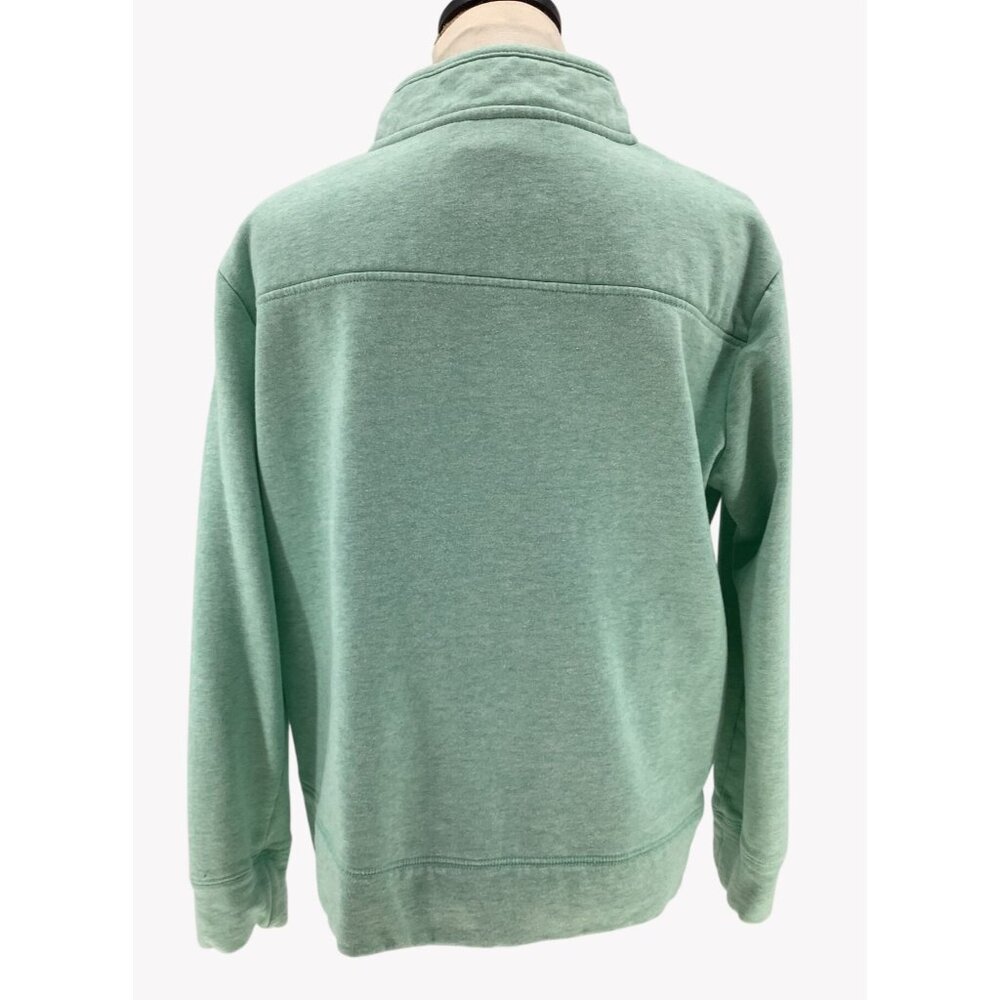 State Of Mine VIRGINIA Womans XL Quarter Button Pullover Mint Green Sweatshirt - Picture 6 of 9